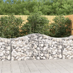 vidaXL Συρματοκιβώτια Τοξωτά 50 τεμ. 200x50x80/100 εκ. Γαλβαν. Ατσάλι