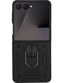Sonique Ring Armor CamPro Θήκη Black (Samsung Galaxy Z Flip 7)