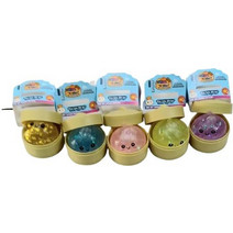 Glitter mini dumpling squishy 5,5 cm antistress-1 τεμάχιο