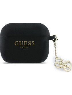 Guess Θήκη Σιλικόνης 4G Charm για Apple AirPods Pro 3 - Black