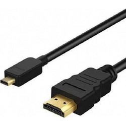 Καλώδιο HDMI SGL 1.5m HDMI 1.4 micro HDMI male σε HDMI male Μαύρο