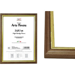 Κορνίζα Καφέ Ξύλο 21x29.7cm 06514545