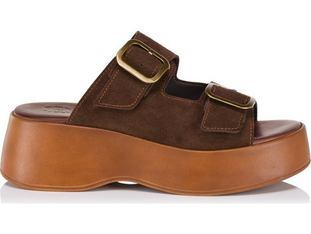 PRIME 510 Leather Suede Παντόφλα Brown