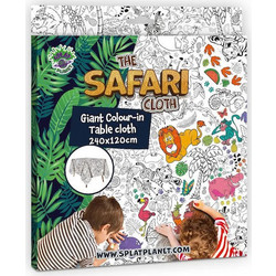 Splat Planet Γιγάντιο Τραπεζομάντηλο Ζωγραφικής Safari 240x120cm