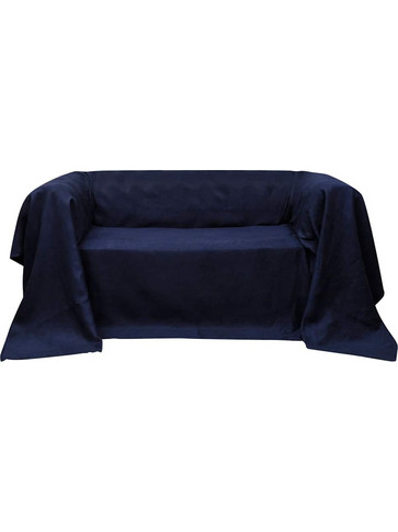 Κάλυμμα Καναπέ Ναυτικό Μπλε 210 x 280 εκ. από Micro-suede