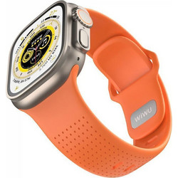 WiWu Comf Secur Λουράκι Σιλικόνης Orange (Apple Watch 44 / 45 / 46 / 49mm)