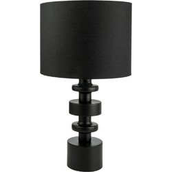 Επιτραπέζια μεταλλική λάμπα Zen Collection 52936 μαύρη 53 εκ