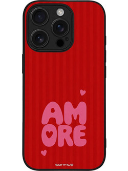 Sonique Stripe Stories Series Θήκη με Σχέδιο «Amore» (iPhone 16 Pro)