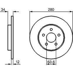 Bosch Δισκόπλακα - 0 986 479 B65