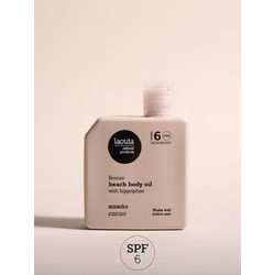 Laouta Bronze Cacao Beach Λάδι Μαυρίσματος Σώματος SPF6 100ml
