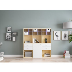 Παιδική Σύνθεση Βιβλιοθήκης Dali 138x147x33cm Alfa Set Comp3 με Επιλογή Χρώματος