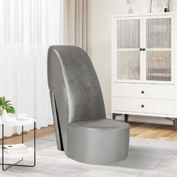 vidaXL Πολυθρόνα Δερματίνη Γκρι 248649