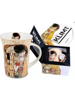 Κούπα με Χάρτινο κουτί Klimt The Kiss 350ml
