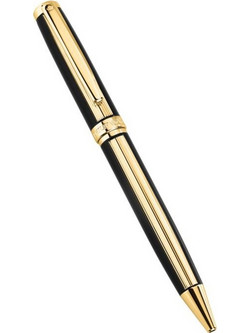 PHILIP WATCH PW WI PEN BRASS YG ENAMEL BLACK