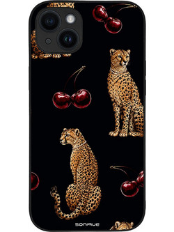 Sonique Diva Series Back Cover Cherry Cheetah (iPhone 14 Plus)