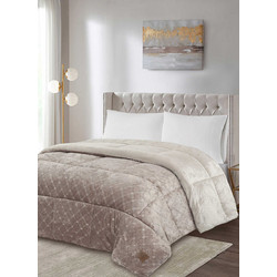 MADI Κουβερτοπάπλωμα Μονό 160x220 Embor Beige