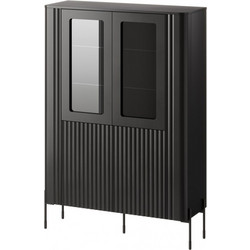 Cama VERA display cabinet 110x40x160 matt black 471010