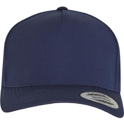 Καπέλο Snapback Υφασμάτινο Navy Μπλε 5-PANEL