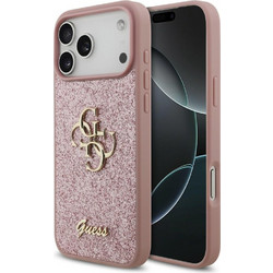 Guess Fixed Glitter Big 4G Back Cover Pink (iPhone 18 Pro Max / 17 Pro Max)