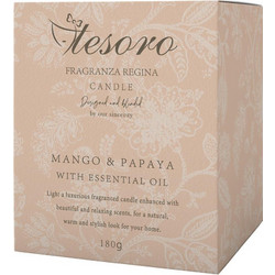 ΚΕΡΙ ΑΡΩΜΑΤΙΚΟ 180ΓΡ TESORO MANGO & PAPAYA