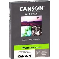 ΧΑΡΤΙ CANSON EVERYDAY GLOSSY 200gr 10X15 50φ