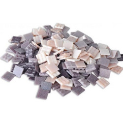 Ψηφίδες Glass Mosaic 20x20x4mm 250gr Μωβ & Ροζ Αποχρώσεις