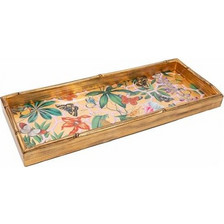 Δίσκος Σερβιρίσματος/Μπαρ Bamboo Edge Lacquer Kaleidoscope Caspari (50.8x20.32x6.35 cm)
