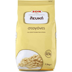 ΙΟΝ Κουβερτούρα λευκή σταγόνες 2.5kg - 1kg