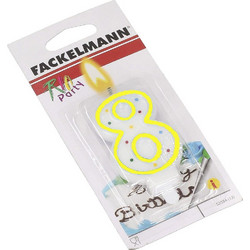 Κερί Γενεθλίων Νούμερο 8 Birthday Candles, Fackelmann