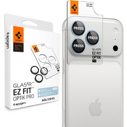 Spigen Glass Tr Ez Fit Optik Pro 2 Pack, Light Blue - Iphone 18 Pro Max/18 Pro - (AGL12045)