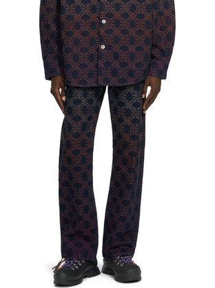 Off-White Arrow Monogram Jacquard Ανδρικό Τζιν Παντελόνι Relaxed