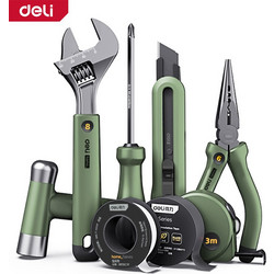 DELI HOME SERIES HAND TOOL KIT 8PCS GREEN