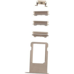 Σετ Εξωτερικών Κουμπιών 3 σε 1 Power Volume Mute Buttons Sim Card Tray για iPhone 6s Plus - Χρυσό