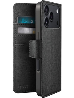 SBS Wallet Classic Θήκη Πορτοφόλι για iPhone 18 Pro Max Black (TEWALCLIP1869)