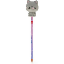 Μολύβι Legami με Αντιστρές Pencil with Squishy Kitty Fur-ever Friends - Squeezies - Legami