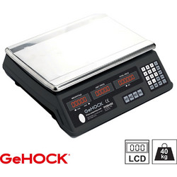 GeHOCK Ψηφιακή Επιτραπέζια Ζυγαριά έως 40kg Μαύρη (60-PCS0402)