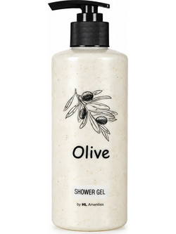 Shower Gel olive bio bottle dispencer 400ml Homeline 2-01824 (6τμχ)