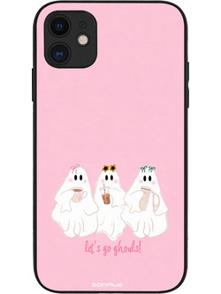 Sonique Cozy Season Series Θήκη Pink (iPhone 11) με Σχέδιο «Ροζ Φαντάσματα»