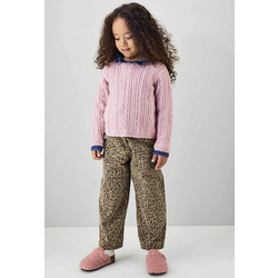 iDO παιδικό παντελόνι πεντάτσεπο με animal print - 4.H373/00 Καφέ