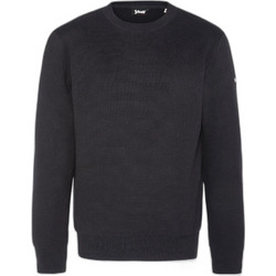 Schott Military Round Neck Ανδρικό ΠουλόβΕρ Μαύρο PLKERN1-BLACK