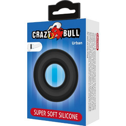Crazy Bull Urban Style Cock Ring Ελαστικό Δαχτυλίδι Πέους Σιλικόνης Μαύρο