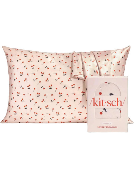 KITSCH Satin Pillowcase - Cherry Print