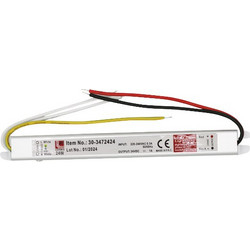 ΤΡΟΦΟΔΟΤΙΚΟ ΣΤΕΝΟ ΓΙΑ ΤΑΙΝΙΕΣ LED 230V/24VDC 24W IP20
