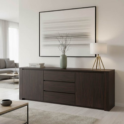 Μπουφές Kalya pakoworld σε wenge απόχρωση 220x49x89.5εκ - PAKOWORLD