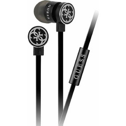 Ενσύρματα ακουστικά Guess GUEPWIBK 3.5mm - Μαύρο και ασημί Ασημί