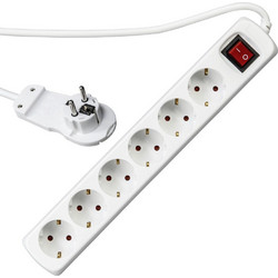 Πολύπριζο REV Multiple Socket Outlete 6-fold 2m White