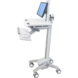 Ergotron StyleView Βάση Δαπέδου Οθόνης έως 24" με Ροδάκια - Ασημί (SV40-6300-0)