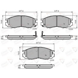 COMLINE ΤΑΚΑΚΙΑ - ADB3269 (OEM: DBP511119, MN102609)