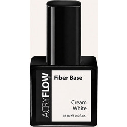 CND AcryFlow Fiber Base Cream White Ημιμόνιμο Βερνίκι Νυχιών 15ml