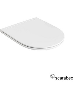 Scarabeo Moon 5520 Καπάκι Λεκάνης Slim Soft Close Pearl White Matt 502-5535BS-301
